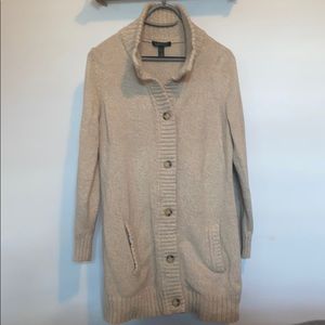 Lauren by Ralph Lauren Tan Cardigan, Cotton Blend